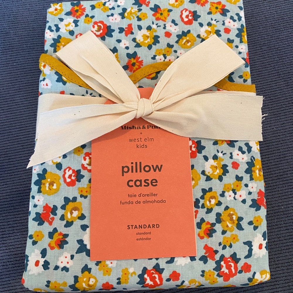 Two Misha & Puff x West Elm collab pillowcases NWT